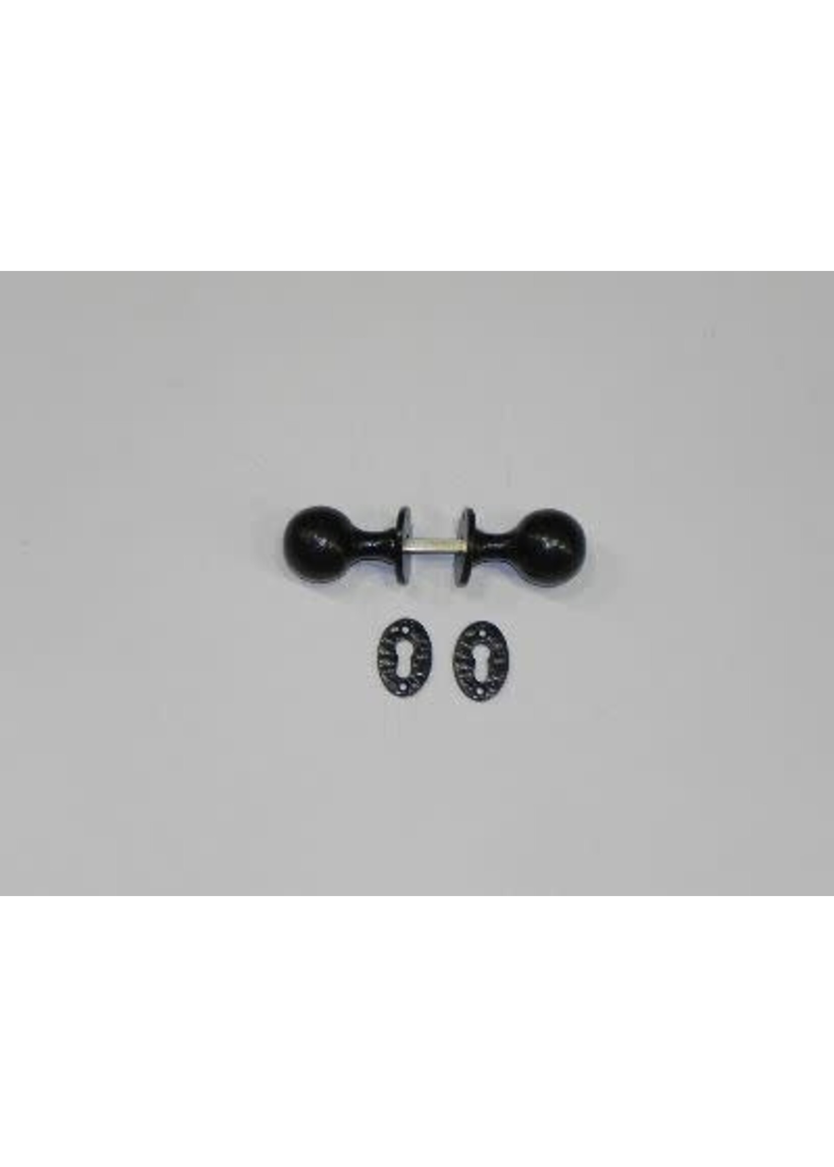 Deurknop rond verstelbaar 40-70mm zwart