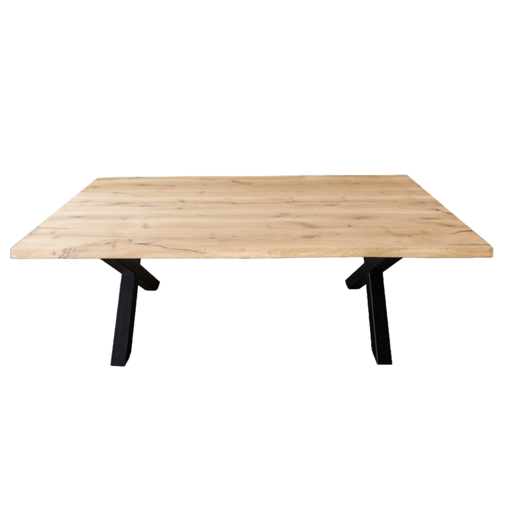 Massief eiken tafelblad boomstamkant