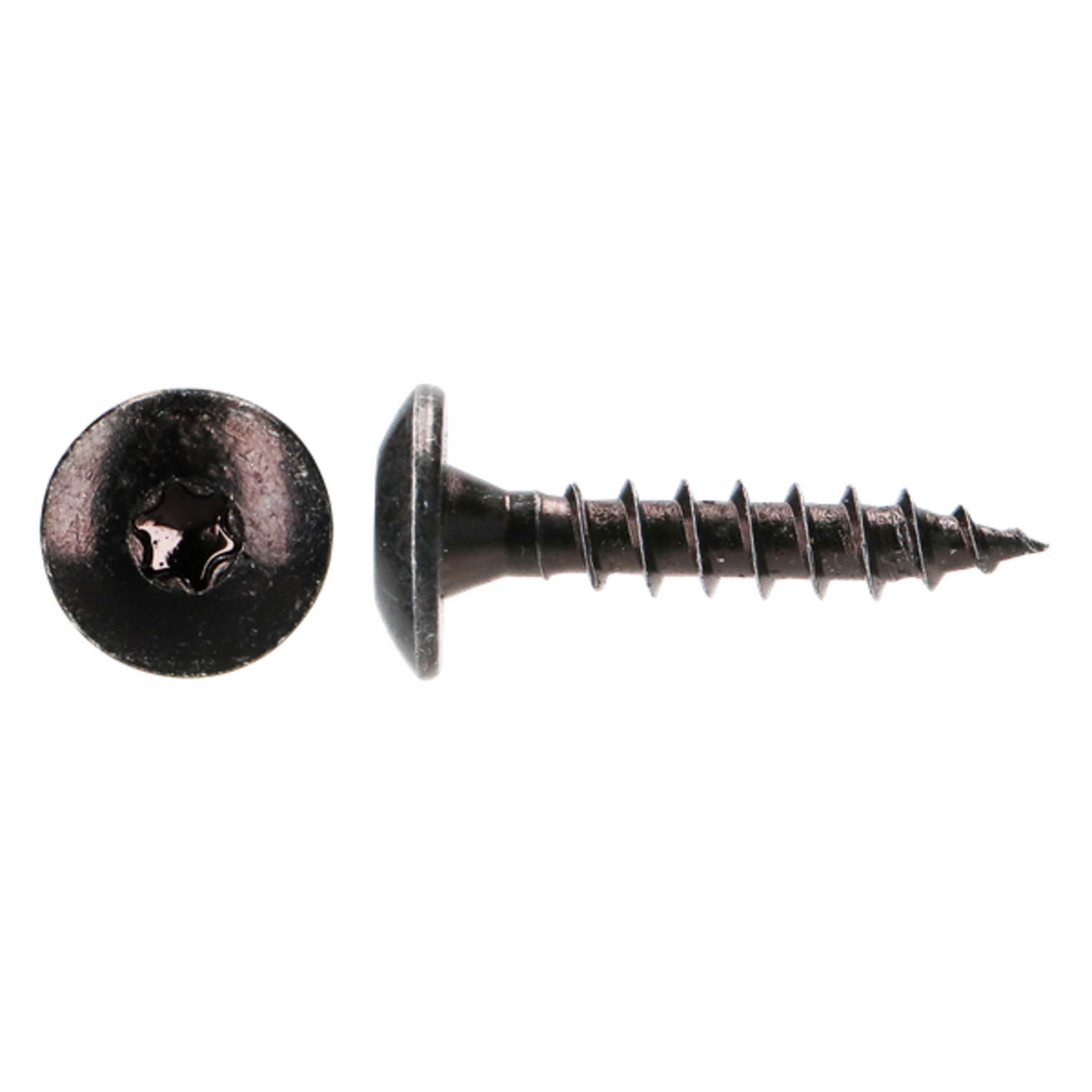Tellerkopschroef verzinkt Zwart
