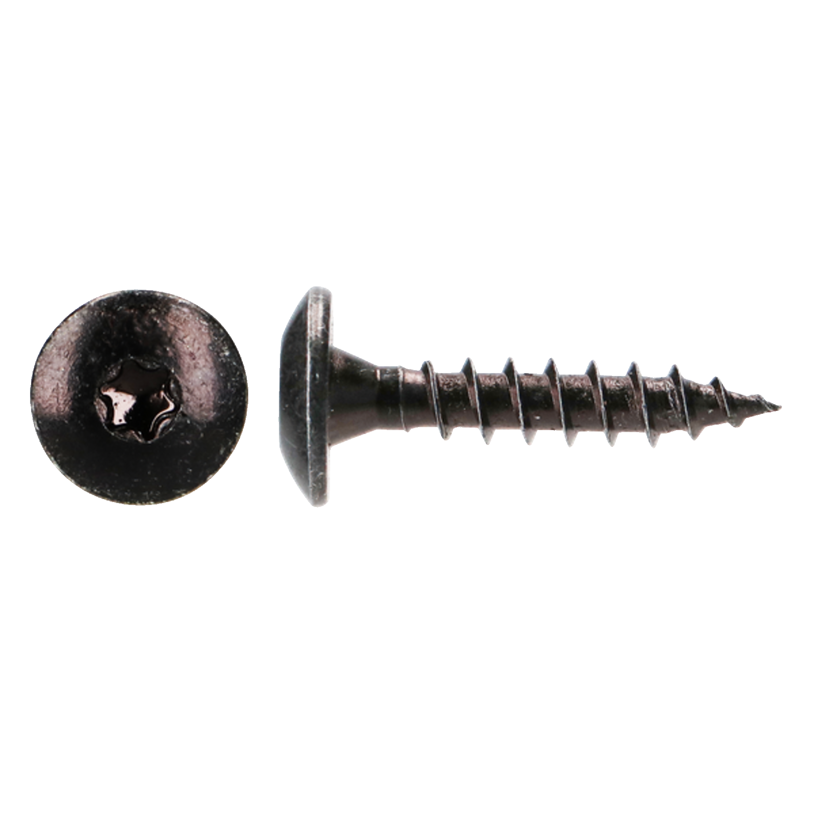 Tellerkopschroef verzinkt Zwart