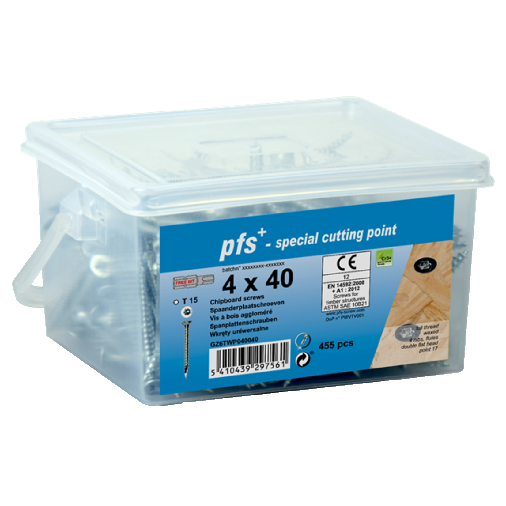 Spaanplaat schroef emmer pfs