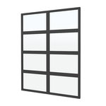 Stalen glaswand 224x178,5cm