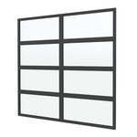 Stalen glaswand 224x228,5cm