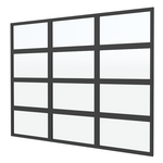 Stalen glaswand 224x278,5cm