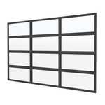 Stalen glaswand 224x328,5cm