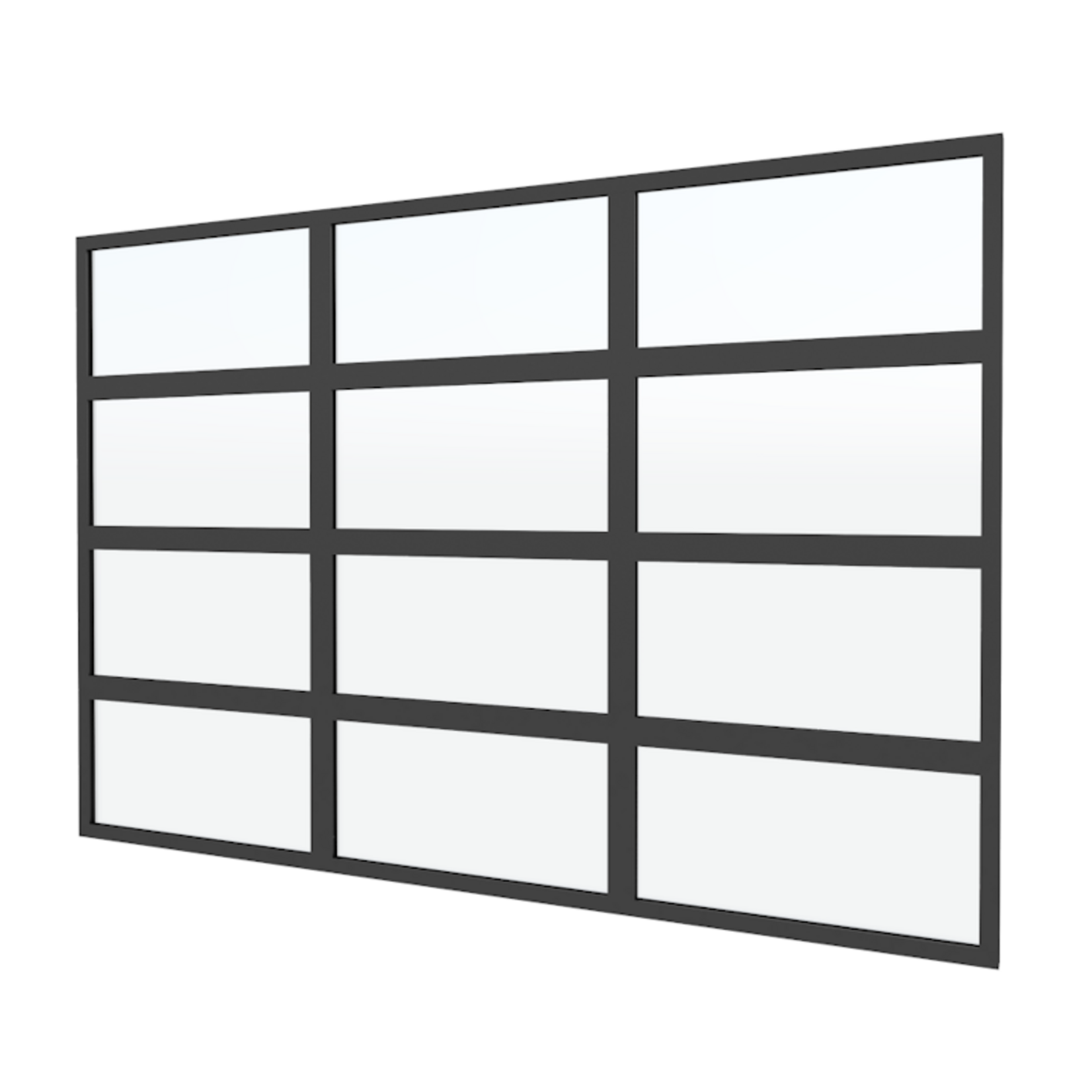 Stalen glaswand 224x328,5cm