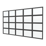 Stalen glaswand 224x371cm