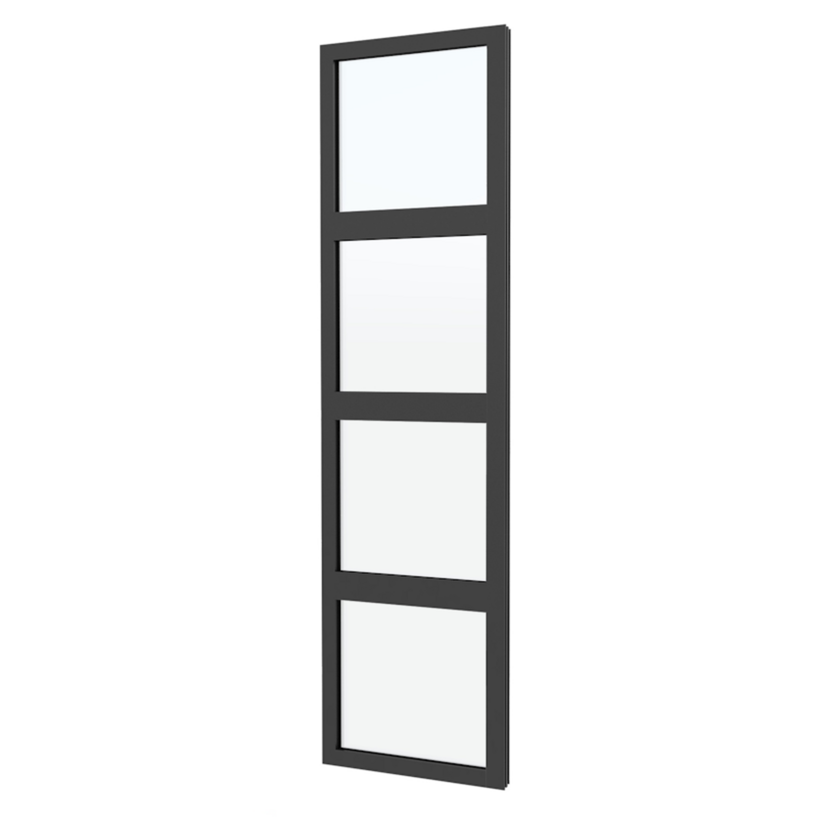 Stalen glaswand 224x78,5cm