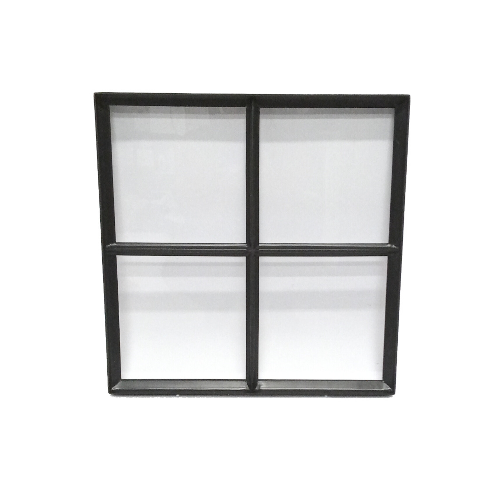 Stalen raam Vierkant - Enkel glas