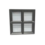 Stalen raam Vierkant - Dubbel glas