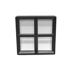 Stalen raam Vierkant - Enkel glas