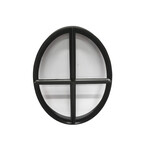 Stalen raam Ovaal - Enkel glas