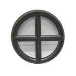 Stalen raam Rond - Dubbel glas