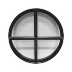 Stalen raam Rond - Enkel glas