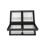 Stalen klapraam Vierkant - Enkel glas