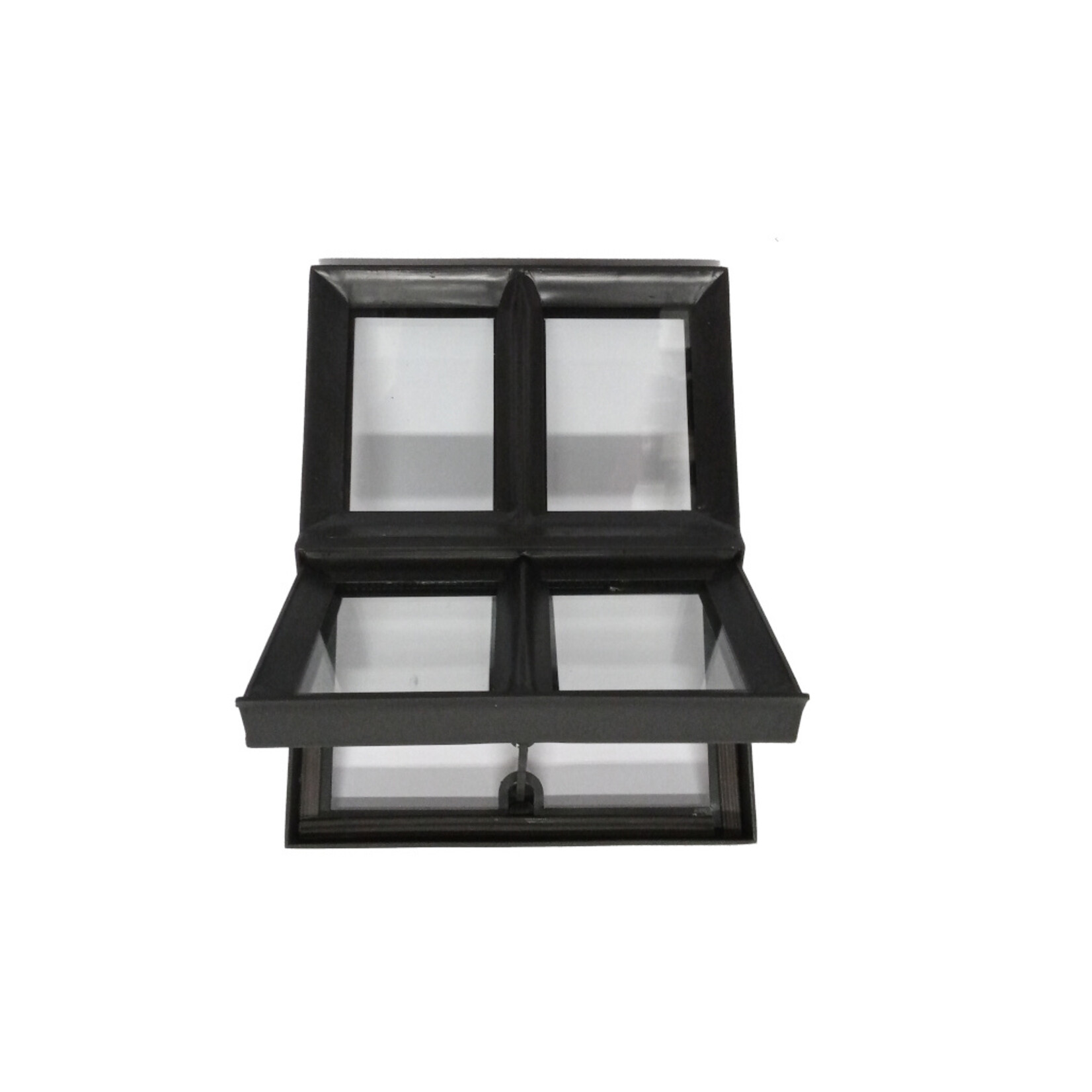 Stalen klapraam Rechthoek - Enkel glas