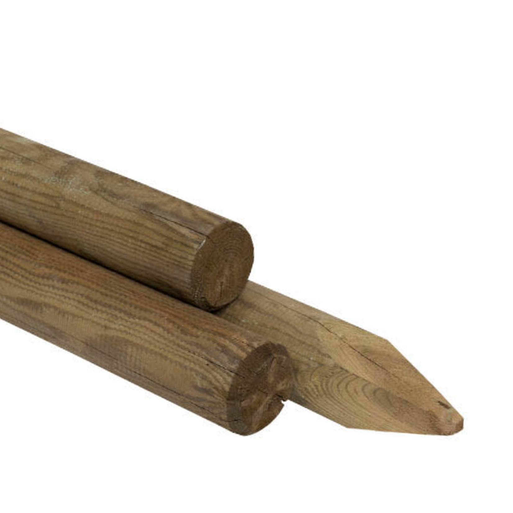 Grenen geïmpregneerd ronde paal 80mm 3m