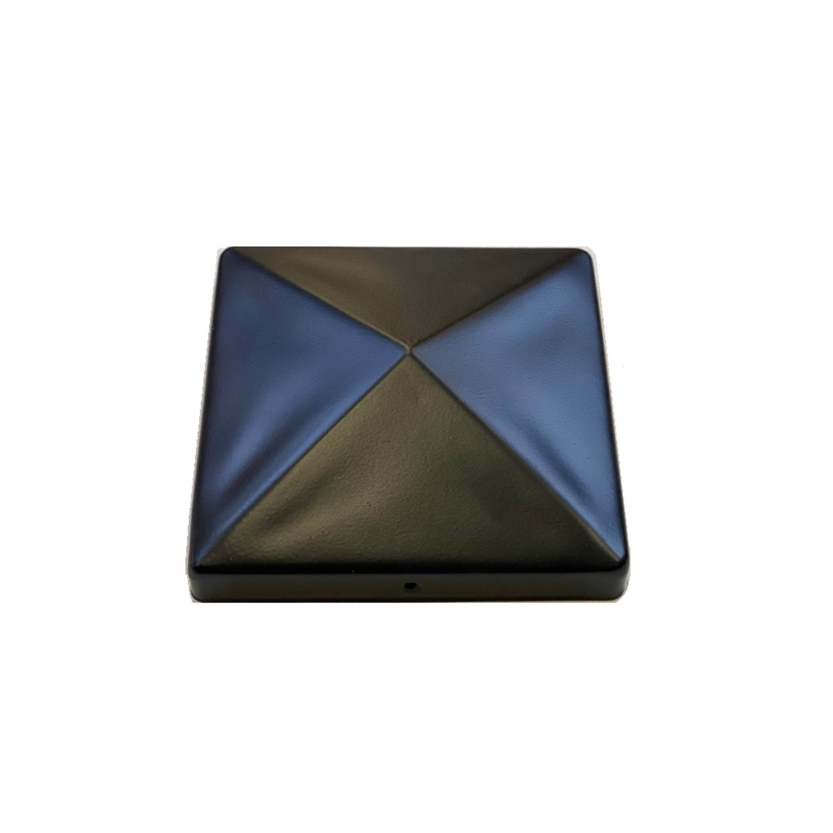 Paal ornament piramide Zwart gepoedercoat