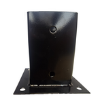 Paalhouder met voet - zwart