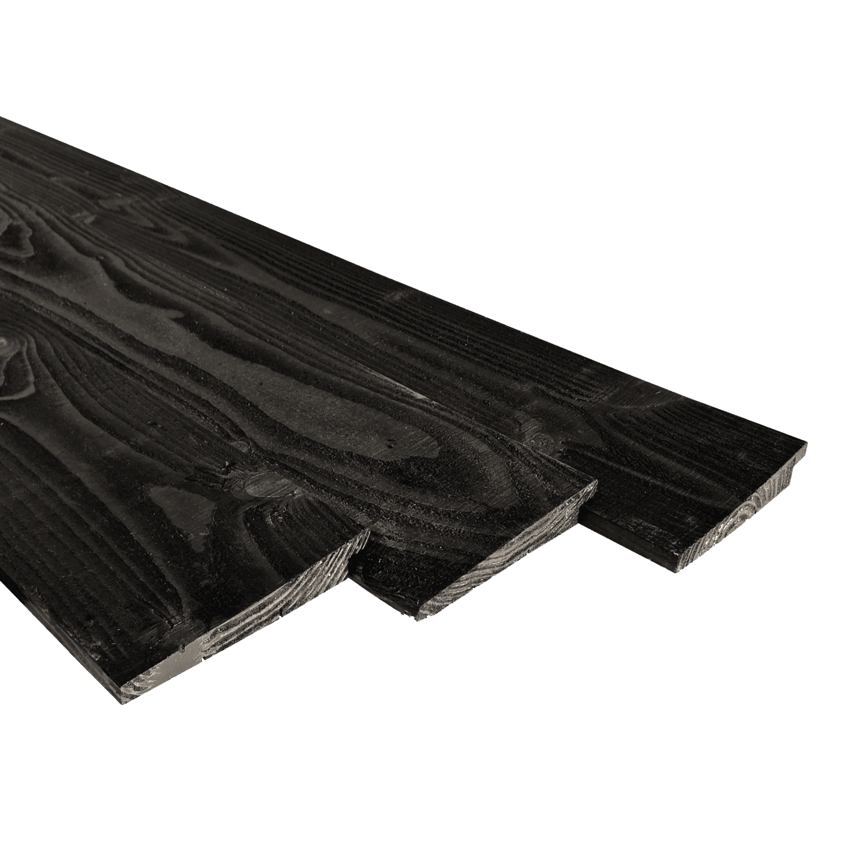 Douglas Potdekselplank/ Zweeds rabat zwart 190 mm