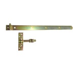 Luxe verstelbaar poortbeslag Set geel verzinkt 670mm