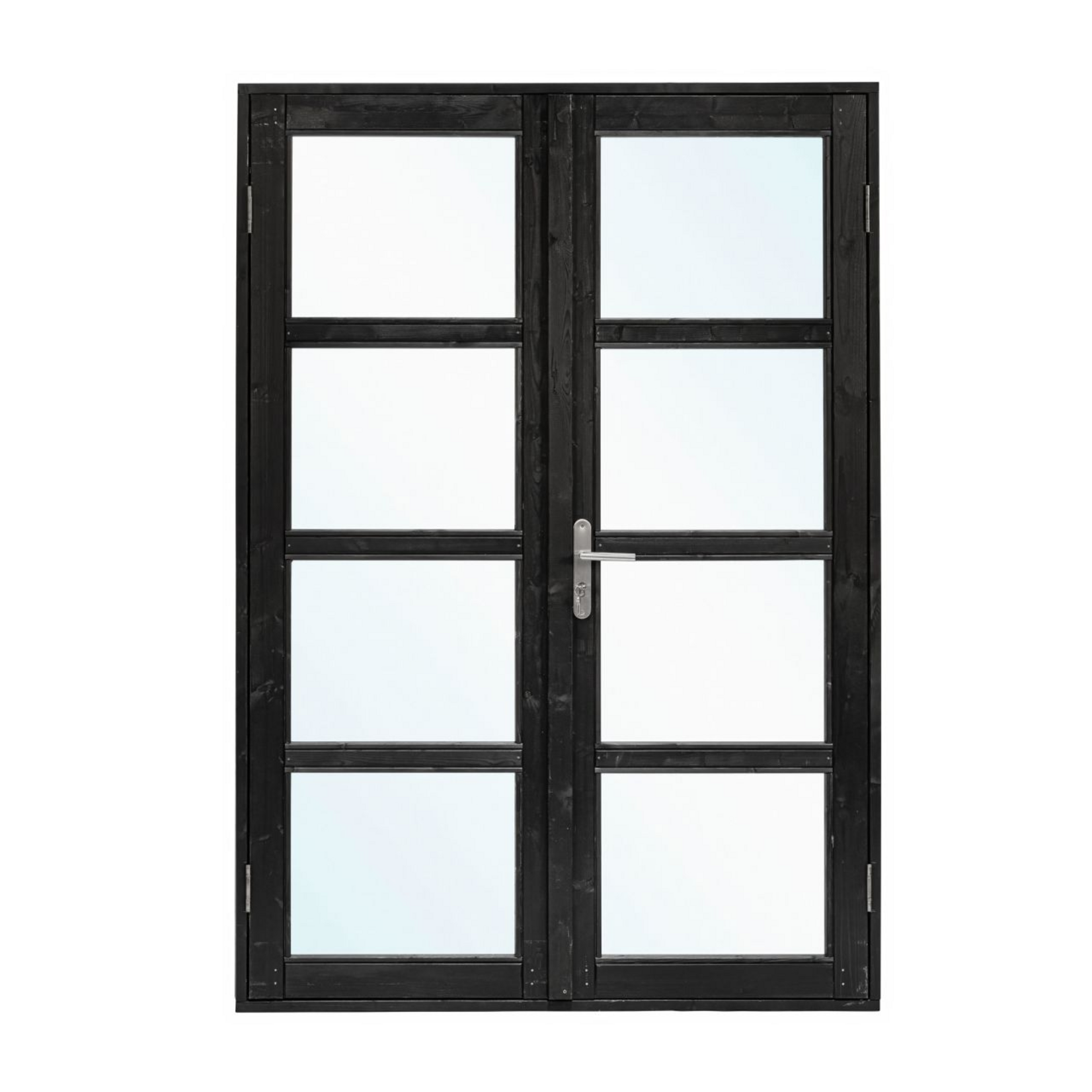 Dubbele deur 145x210cm - zwart