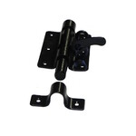 Zwarte Plaatgrendel 100x70x2mm