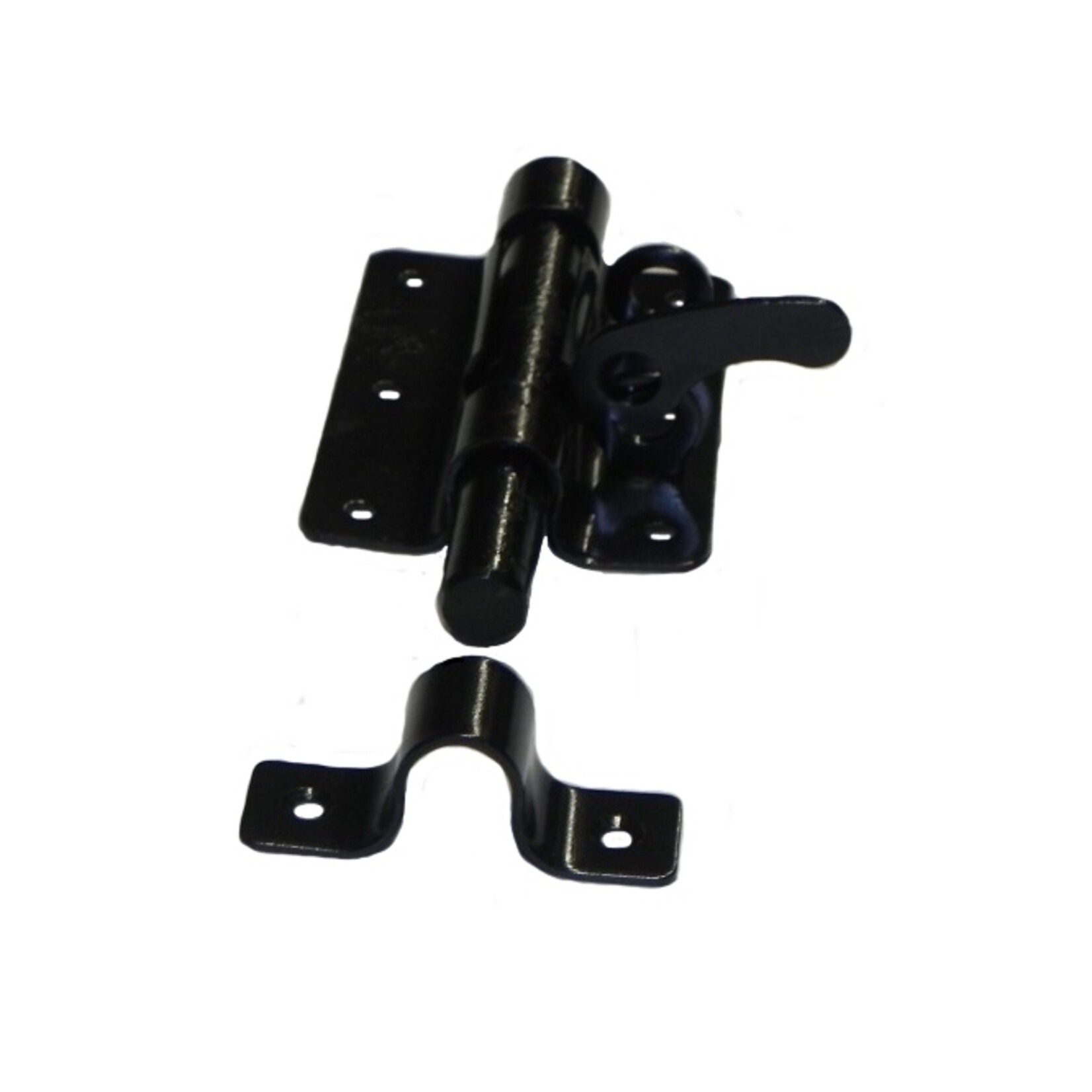 Zwarte Plaatgrendel 100x70x2mm