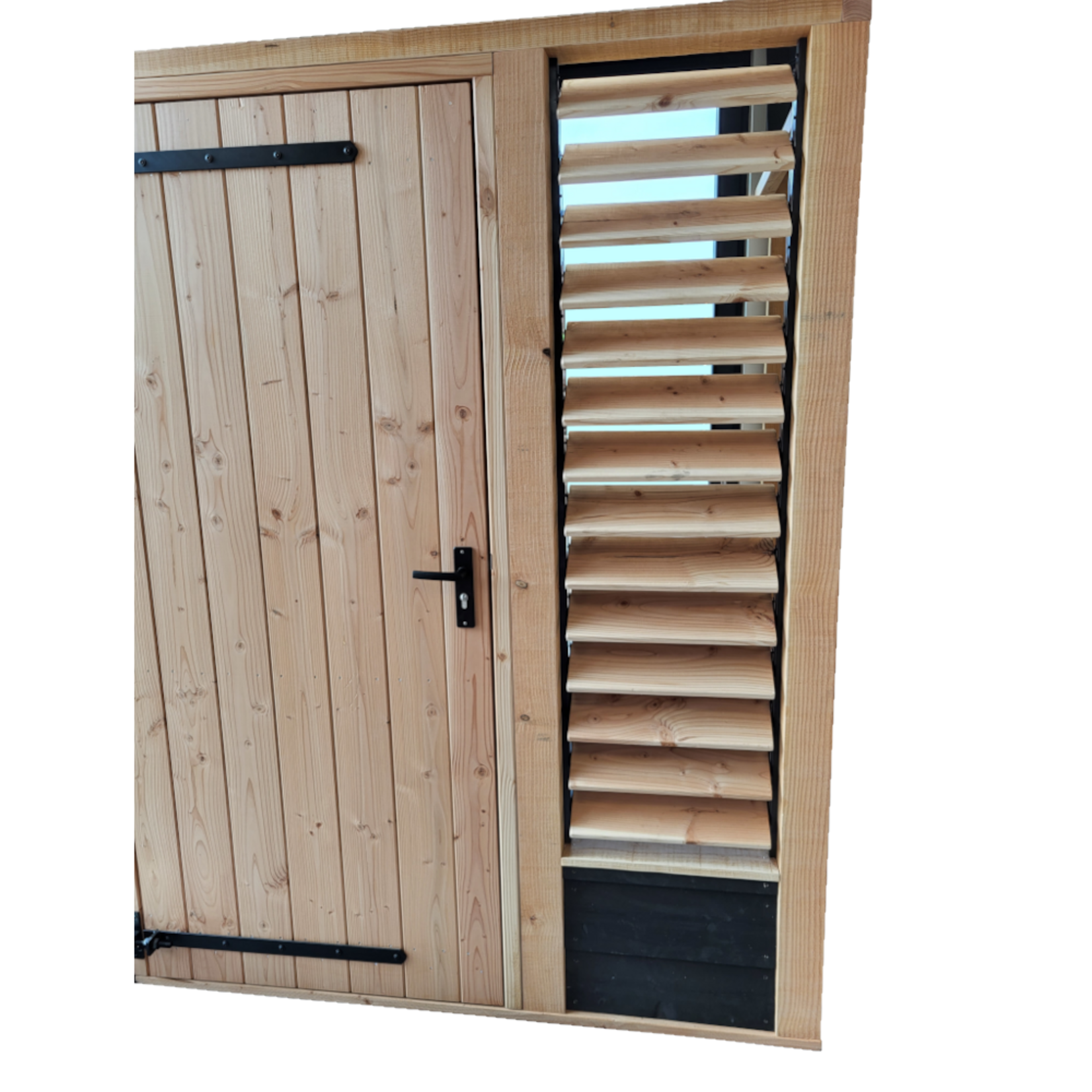 Shuttersysteem RVS zwart