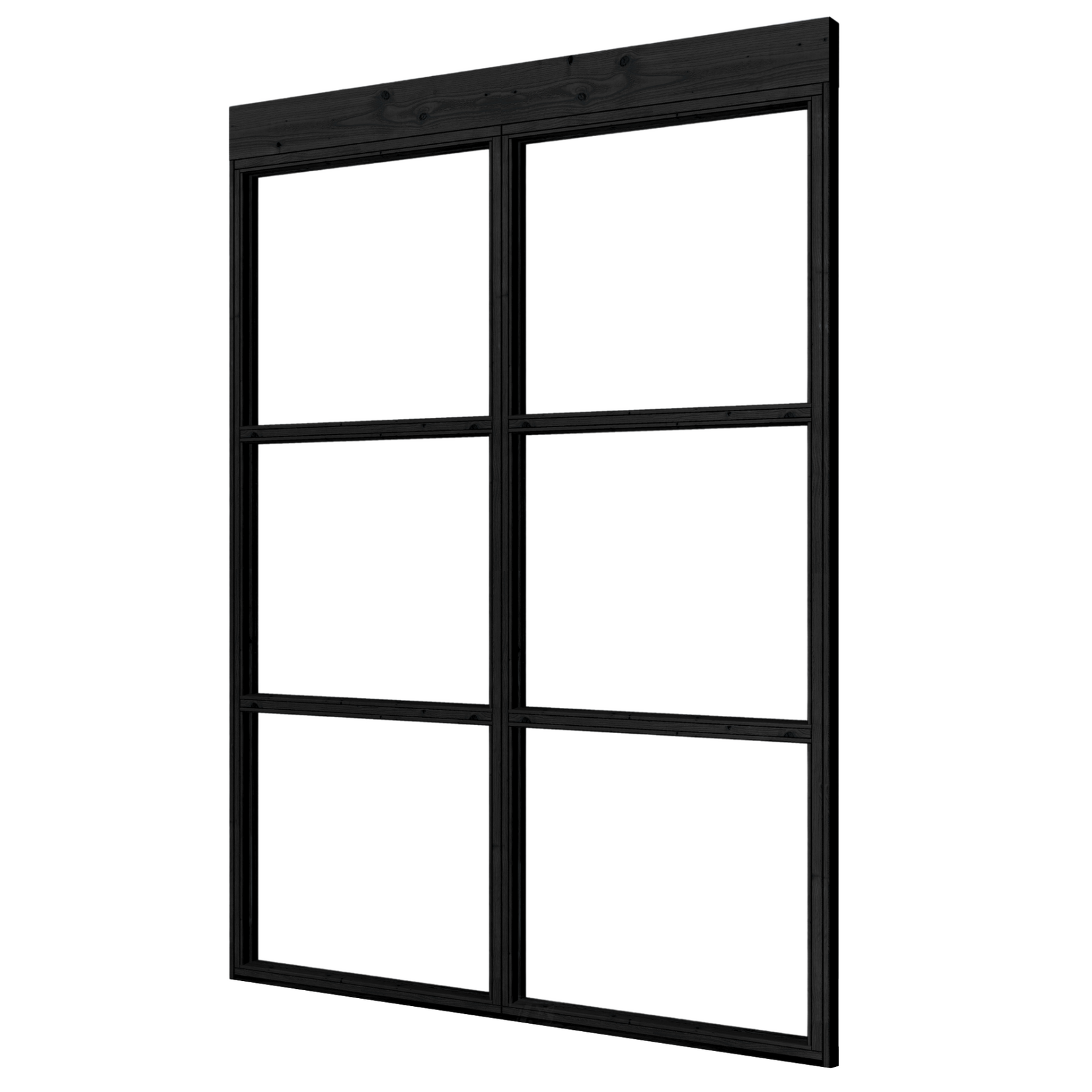 Steellook glaswand 2-delig