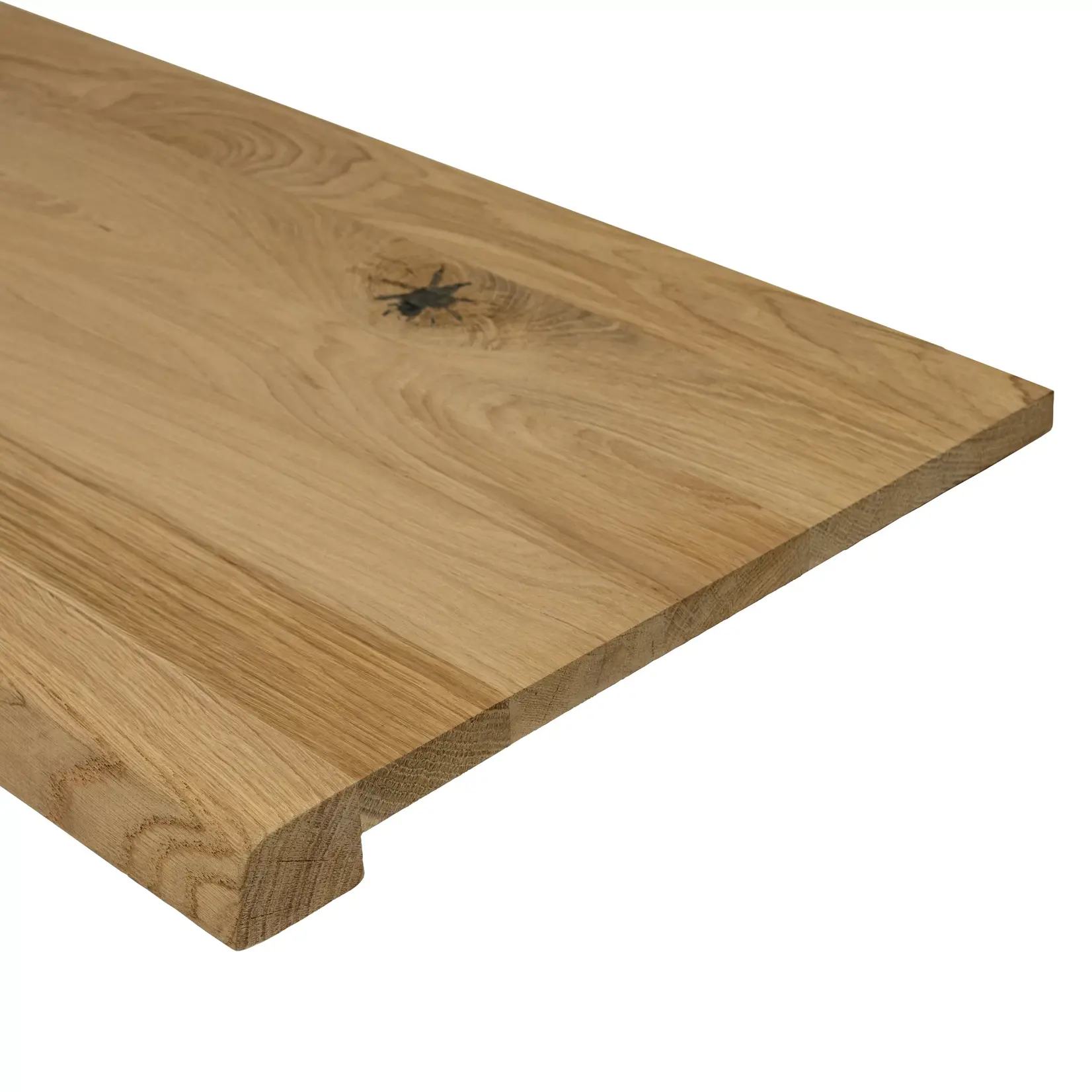 Eiken overzetvensterbank - boomstamkant