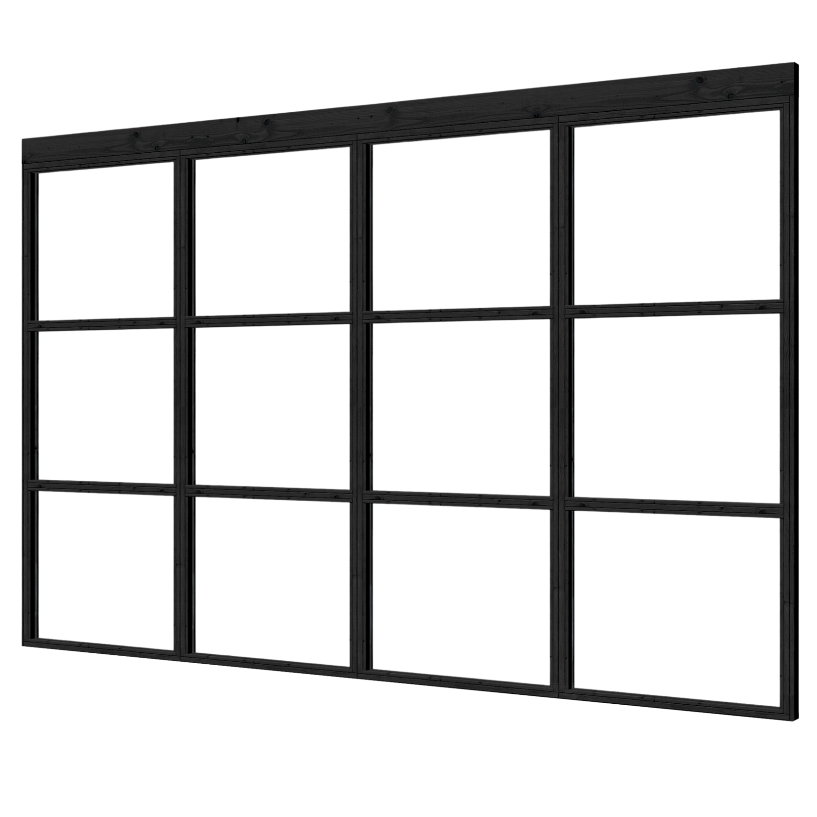 Steellook Glaswand 4-delig