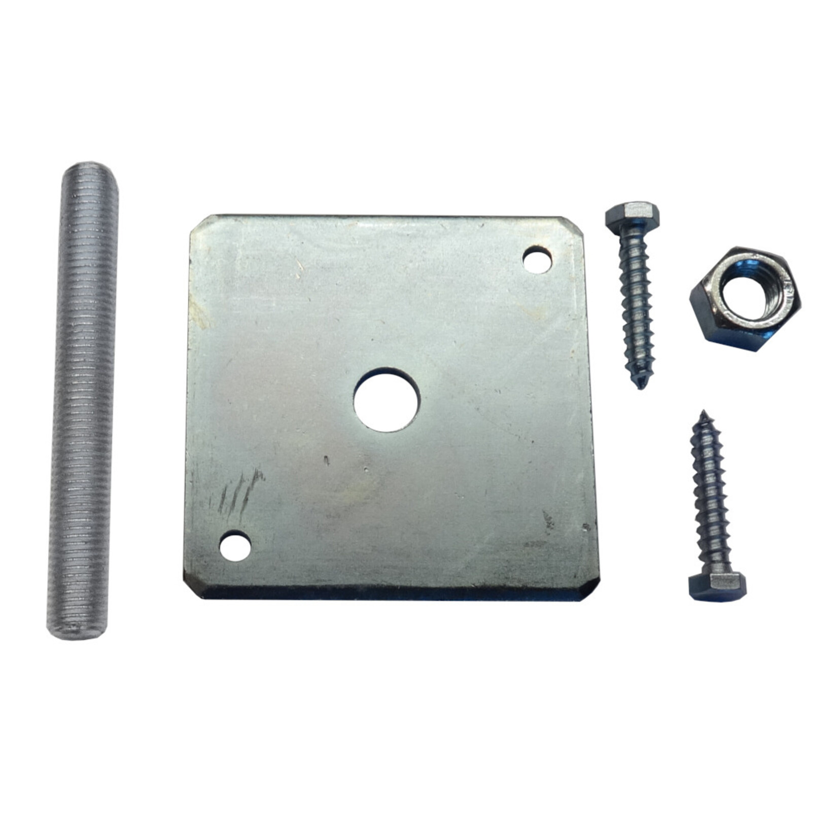 Montageplaat M16 losse moer + draadeind