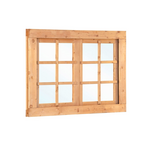 Douglas dubbel draairaam B125.2xH90cm