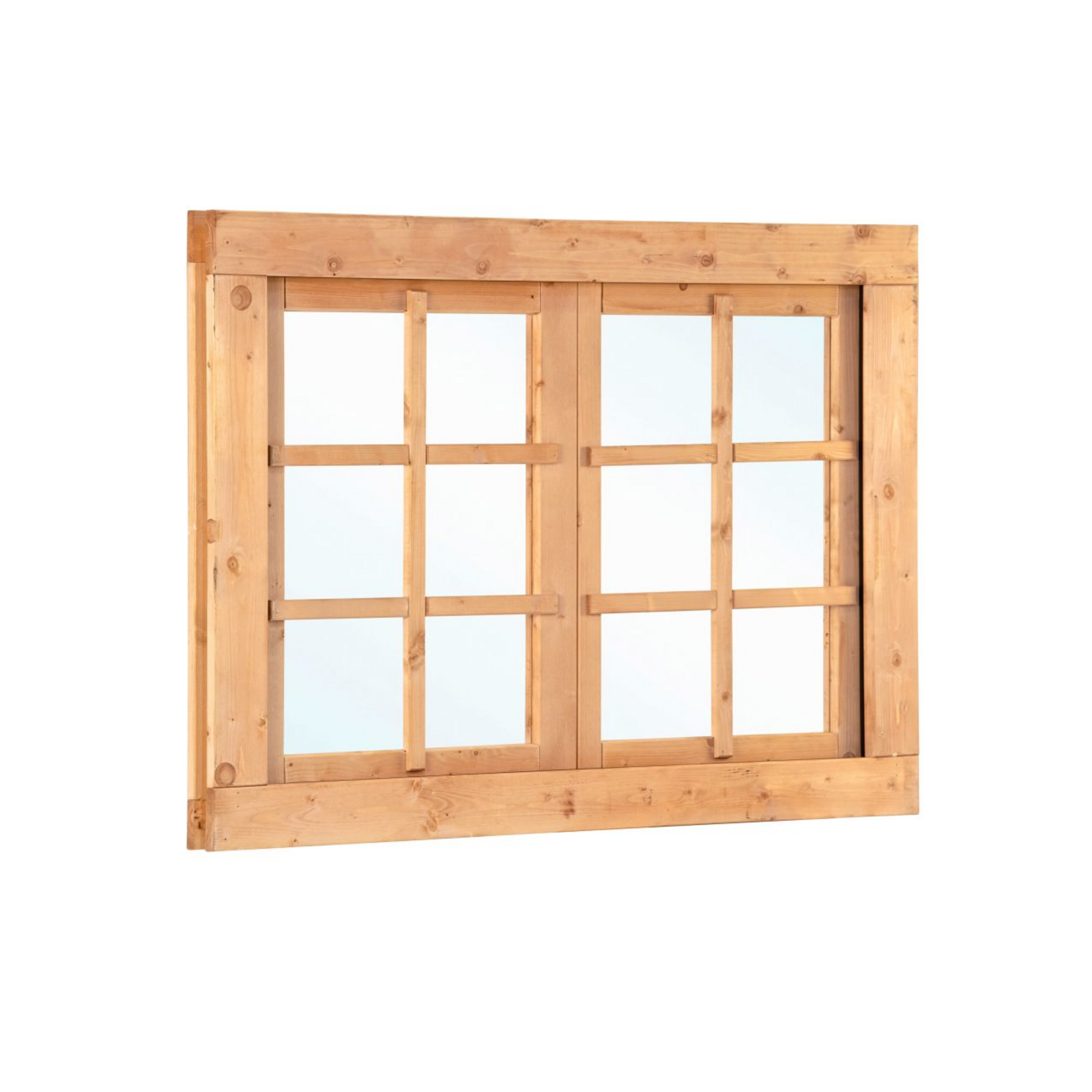 Douglas dubbel draairaam B125.2xH90cm