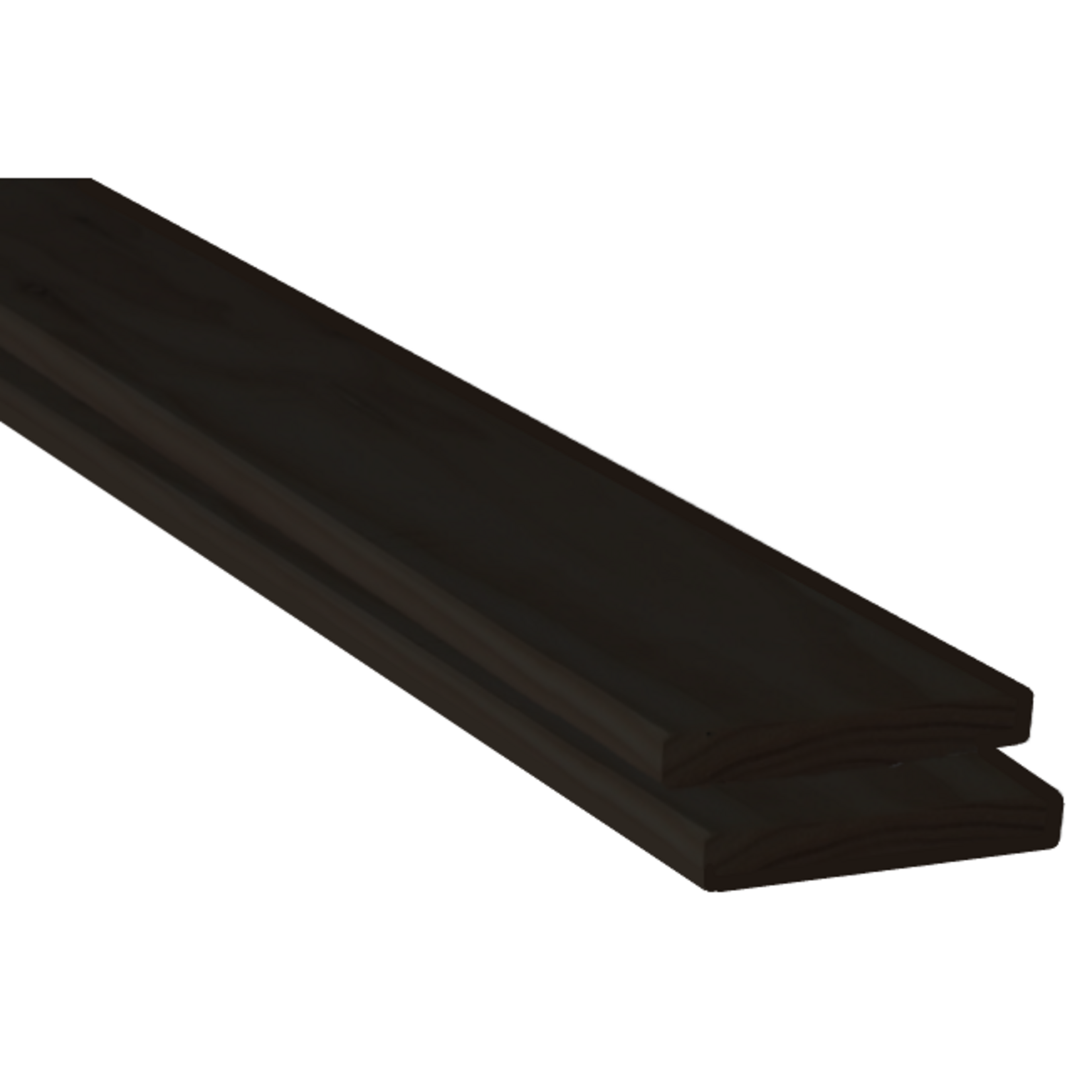 Zwart geimpregneerde schuttingplank 17x140 mm