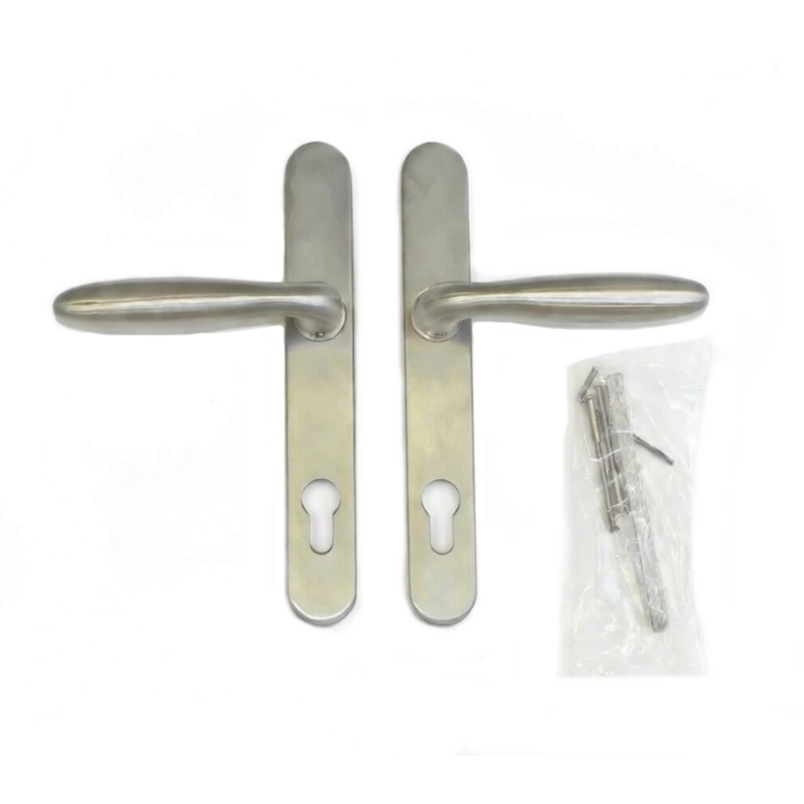 Deurschild en deurkruk RVS