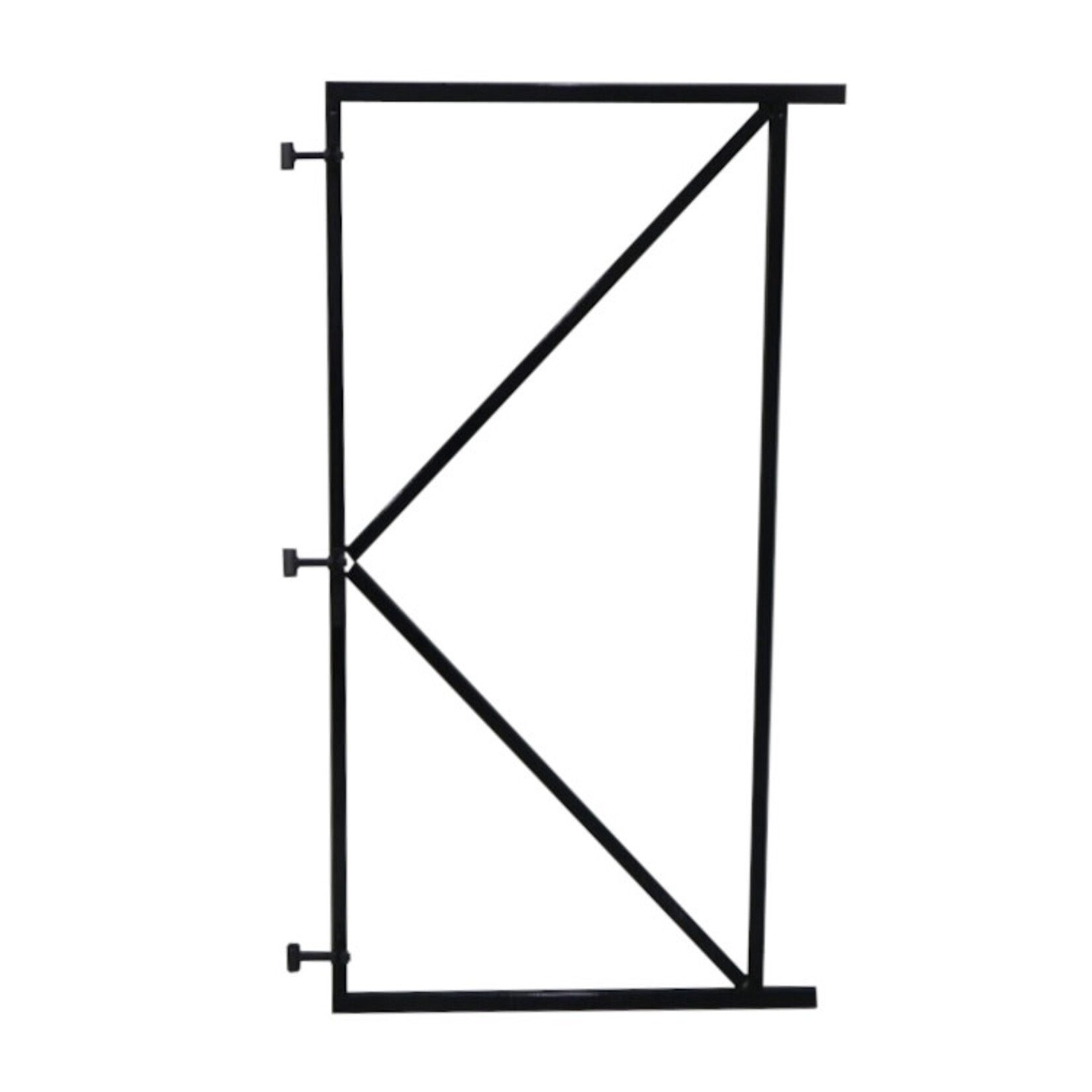 Verstelbaar poortframe zwart - 180 cm hoog 100cm breed