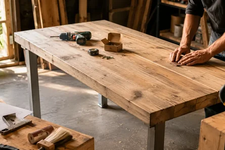 Steigerhout tafel maken: zo doe je het zelf