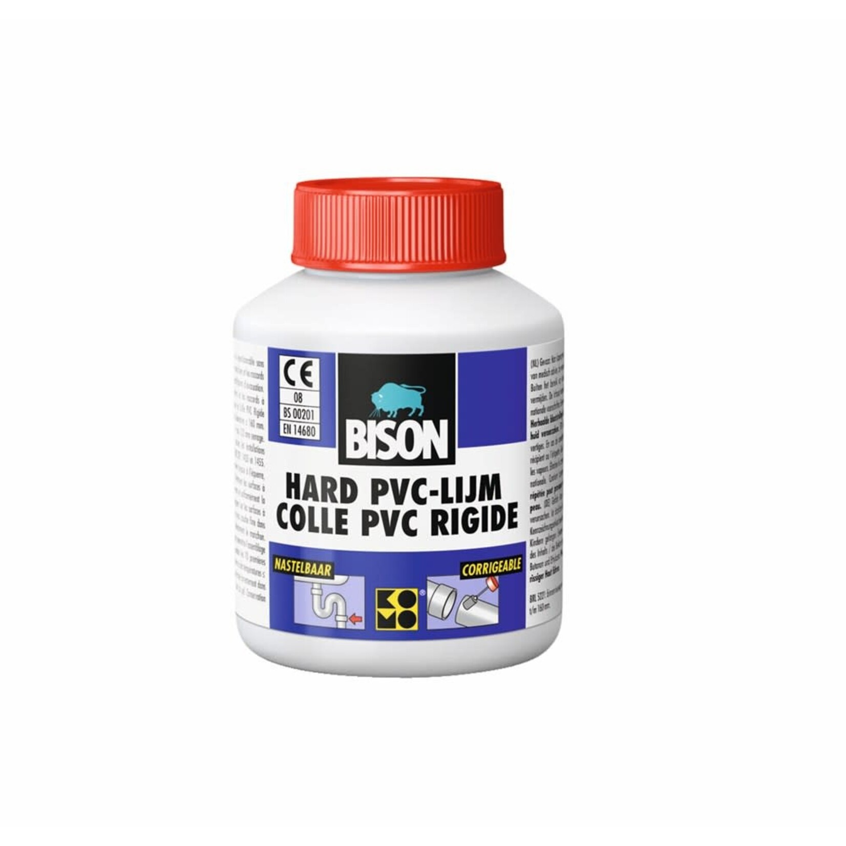 Bison Hard PVC lijm 100ml + kwastje