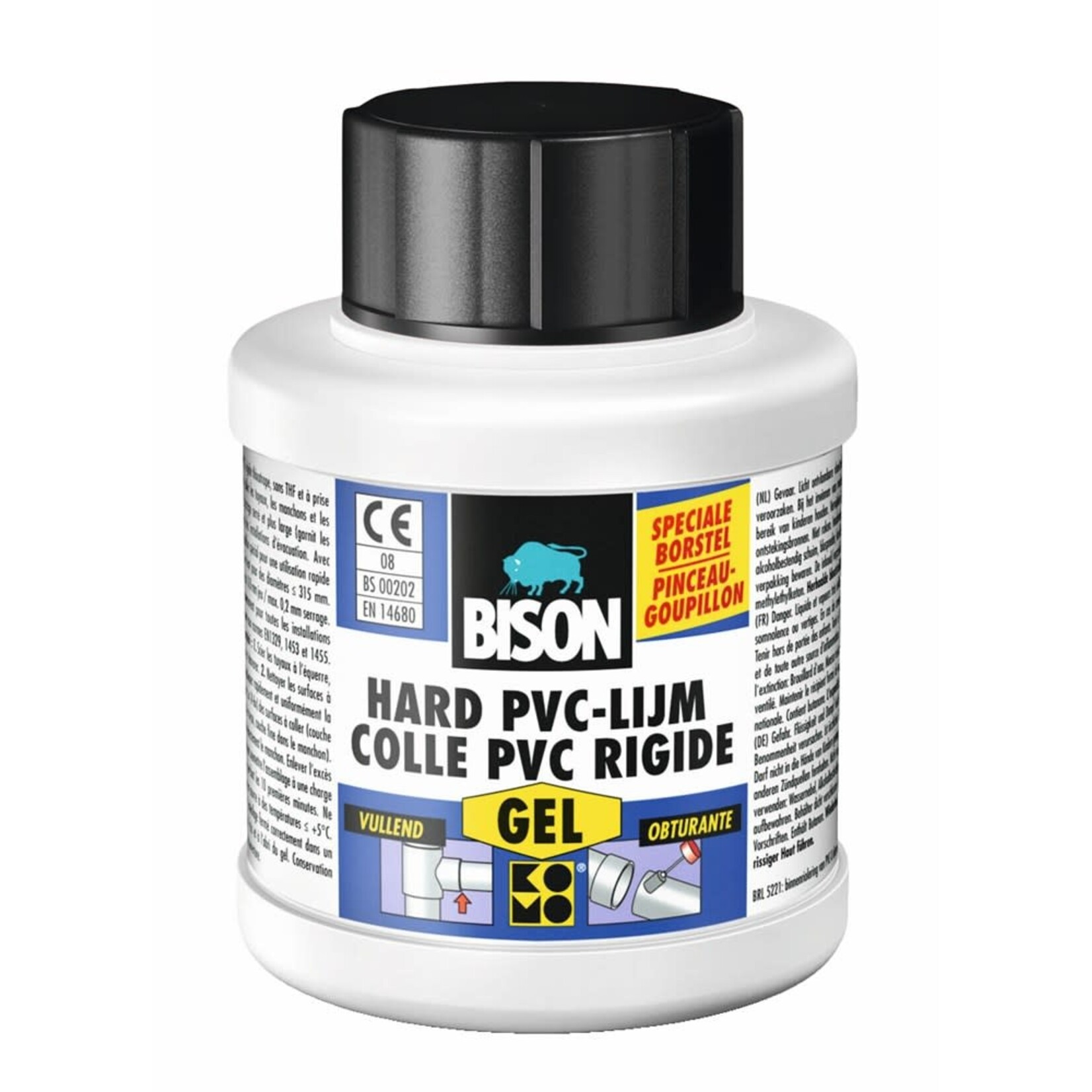 Bison Hard PVC lijm Gel 250ml + applicator