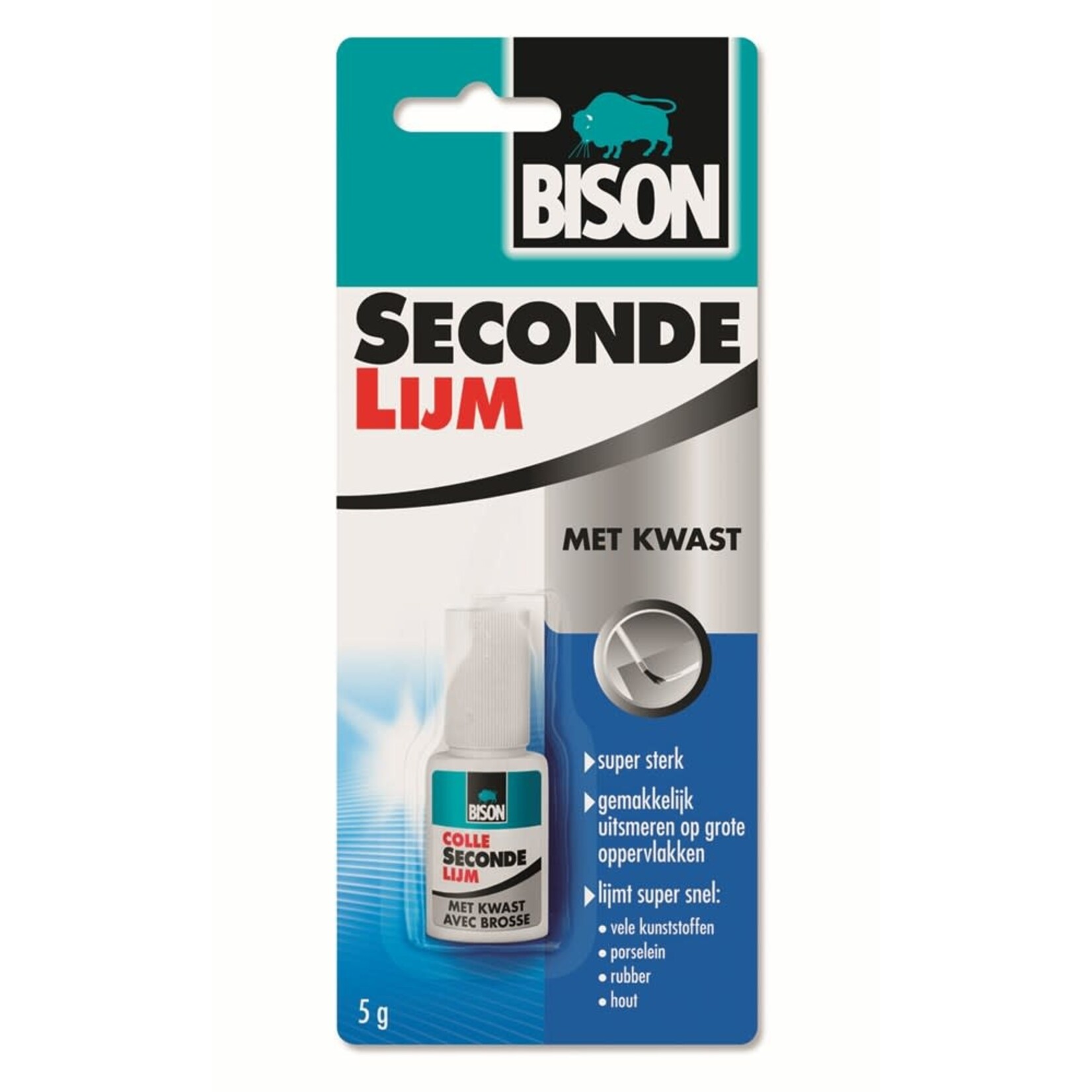 Bison Secondelijm met kwast 5 gram