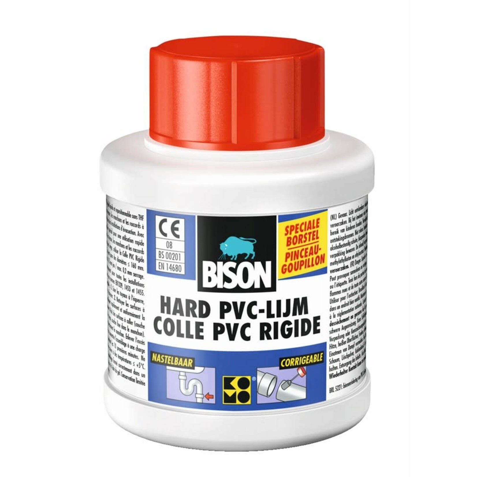 Bison Hard PVC lijm 250ml + applicator
