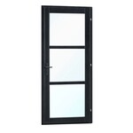 Steellook Deur met glas 110x212cm zwart