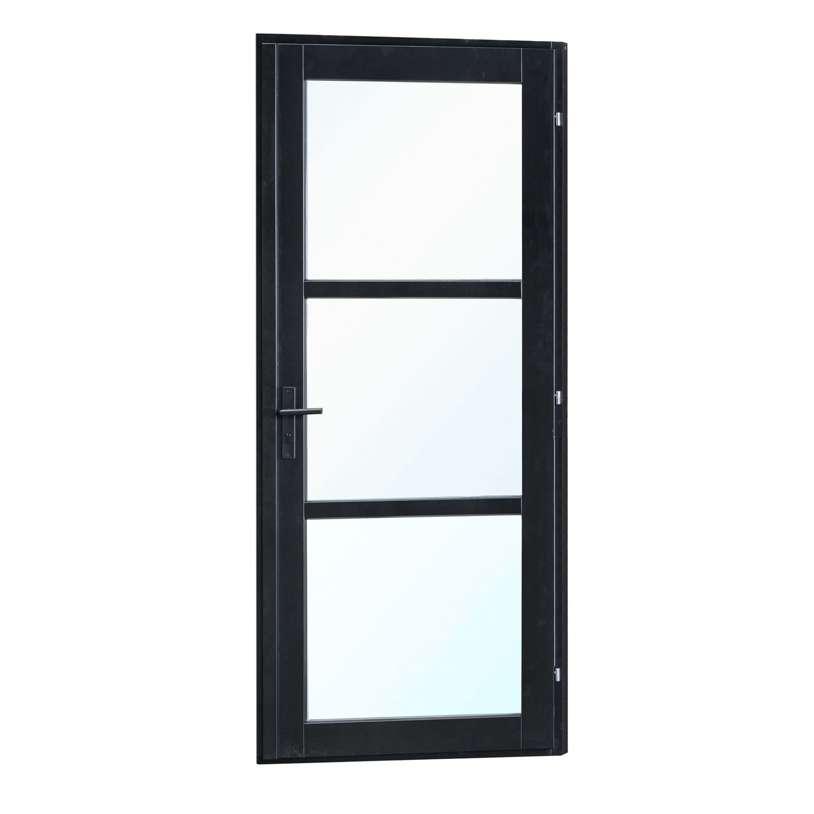 Steellook Deur met glas 110x212cm zwart