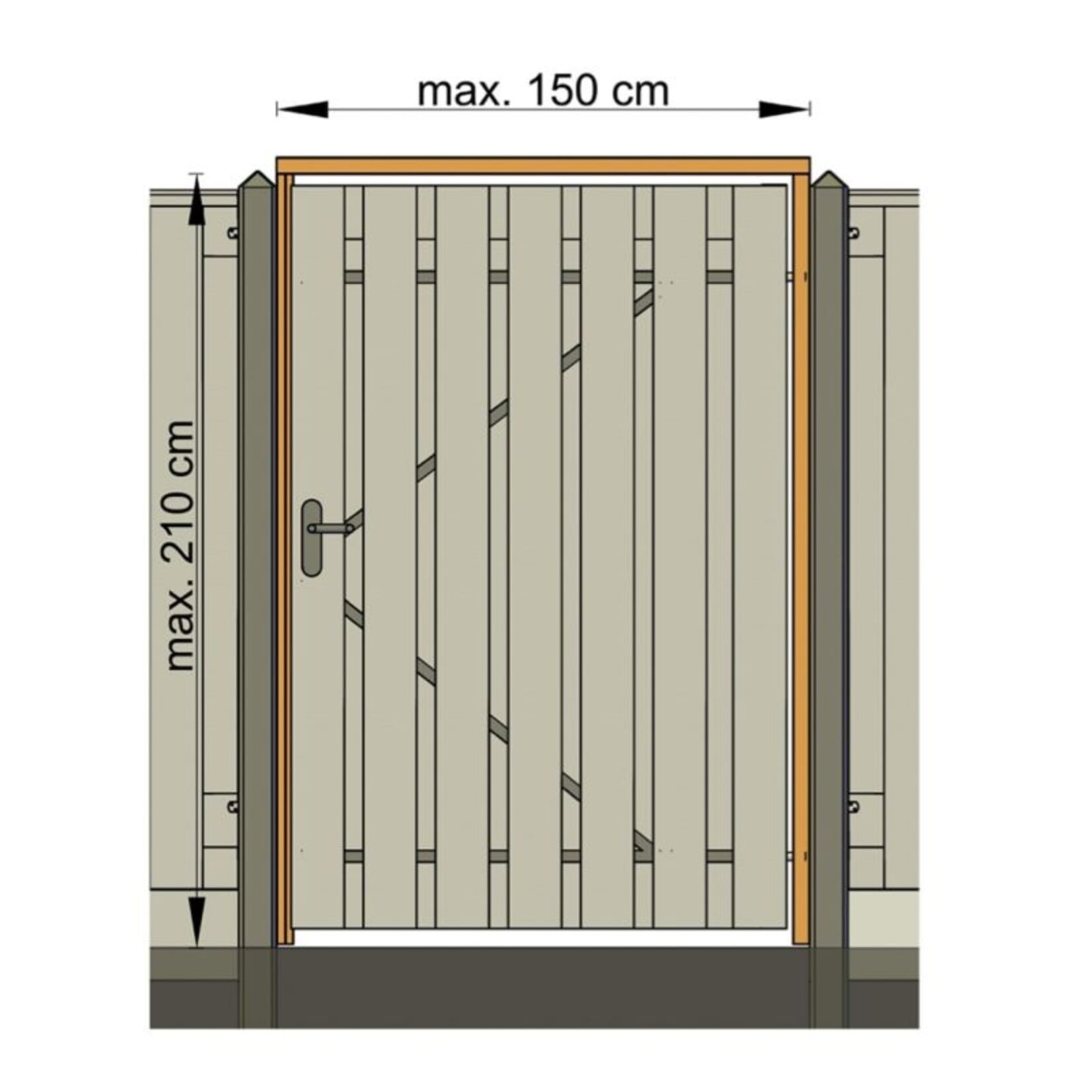 Tuinpoort Kozijn