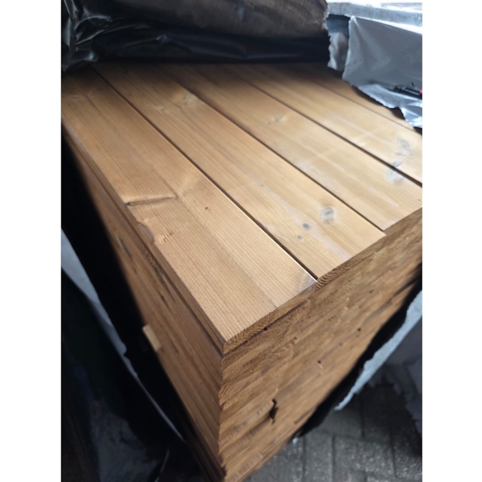 Thermowood geschaafde plank 20x90mm 3.6 meter