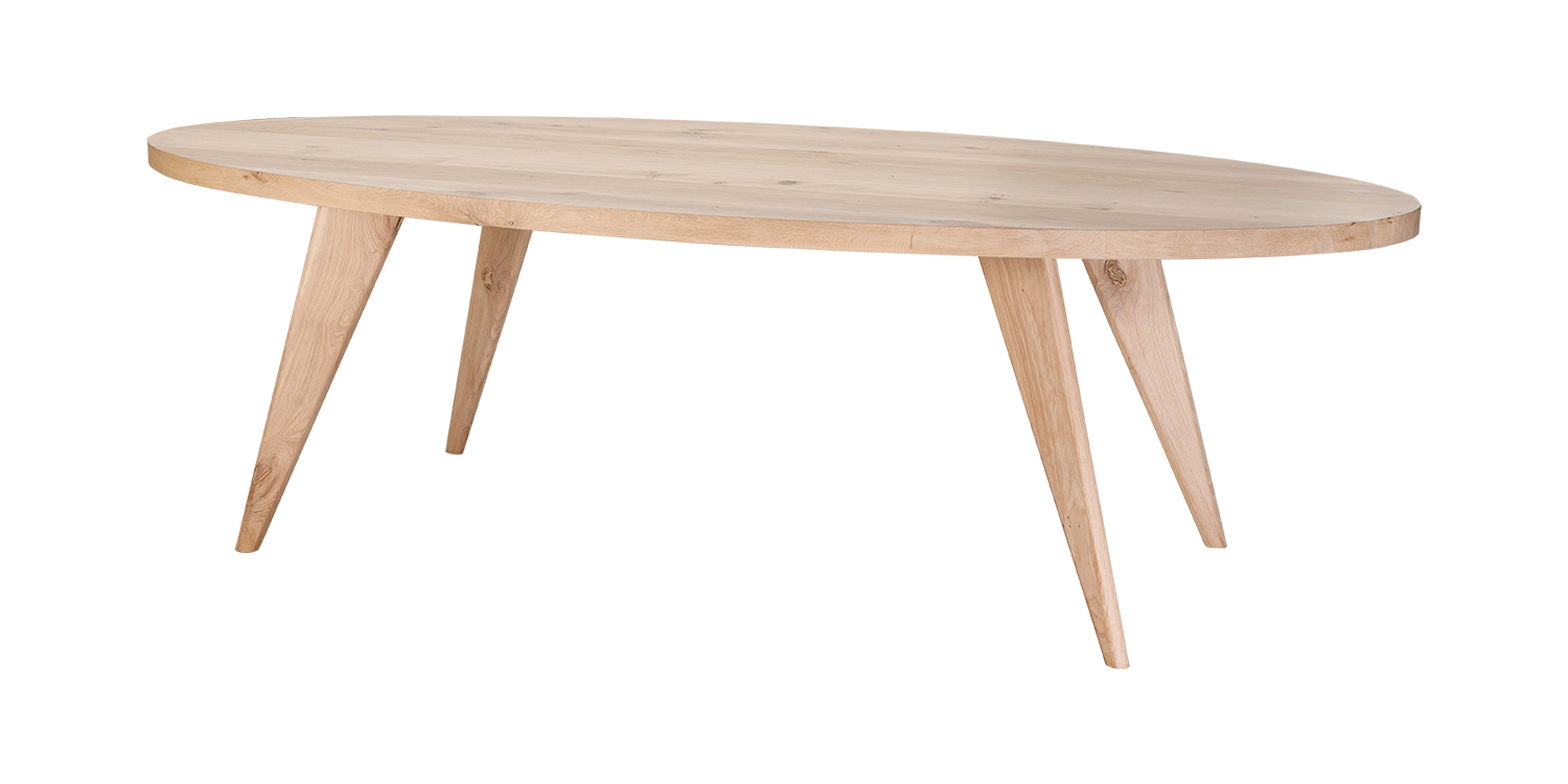 Ovale Eikenhouten Eettafel Balemo Ferdinand Oak Trendo Living