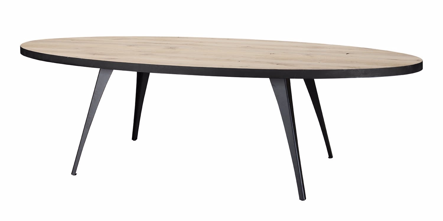 Ovale Eikenhouten Eettafel Balemo Xavier Trendo Living