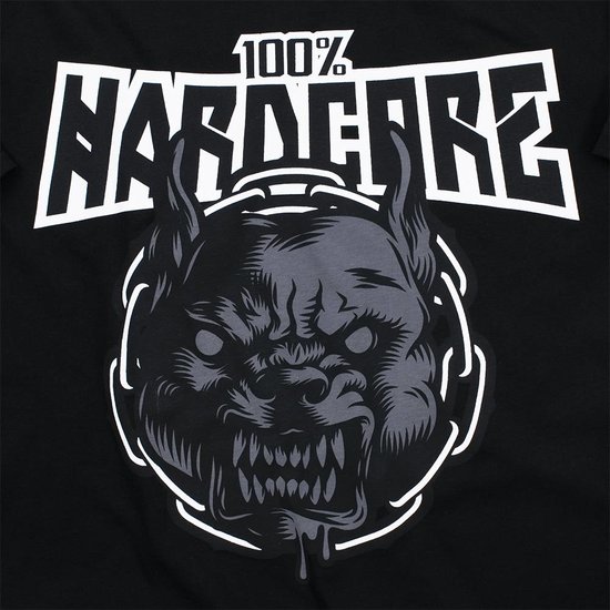 100% Hardcore T-Shirt Rage Zwart 100% Hardcore T-Shirt Rage Zwart